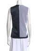 Narciso Rodriguez Silk Colorblock Pattern Top