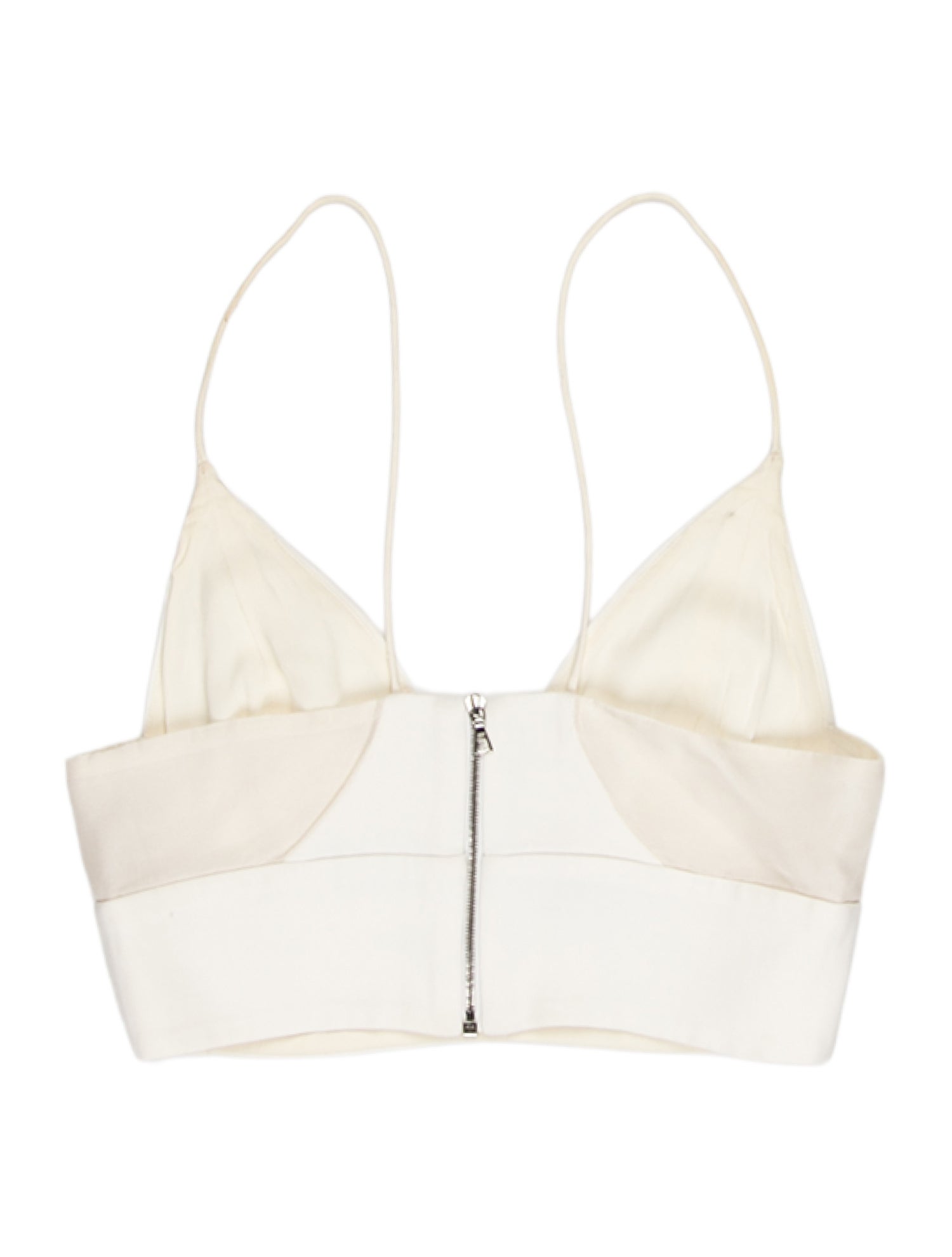 Narciso Rodriguez Silk V-Neck Crop Top