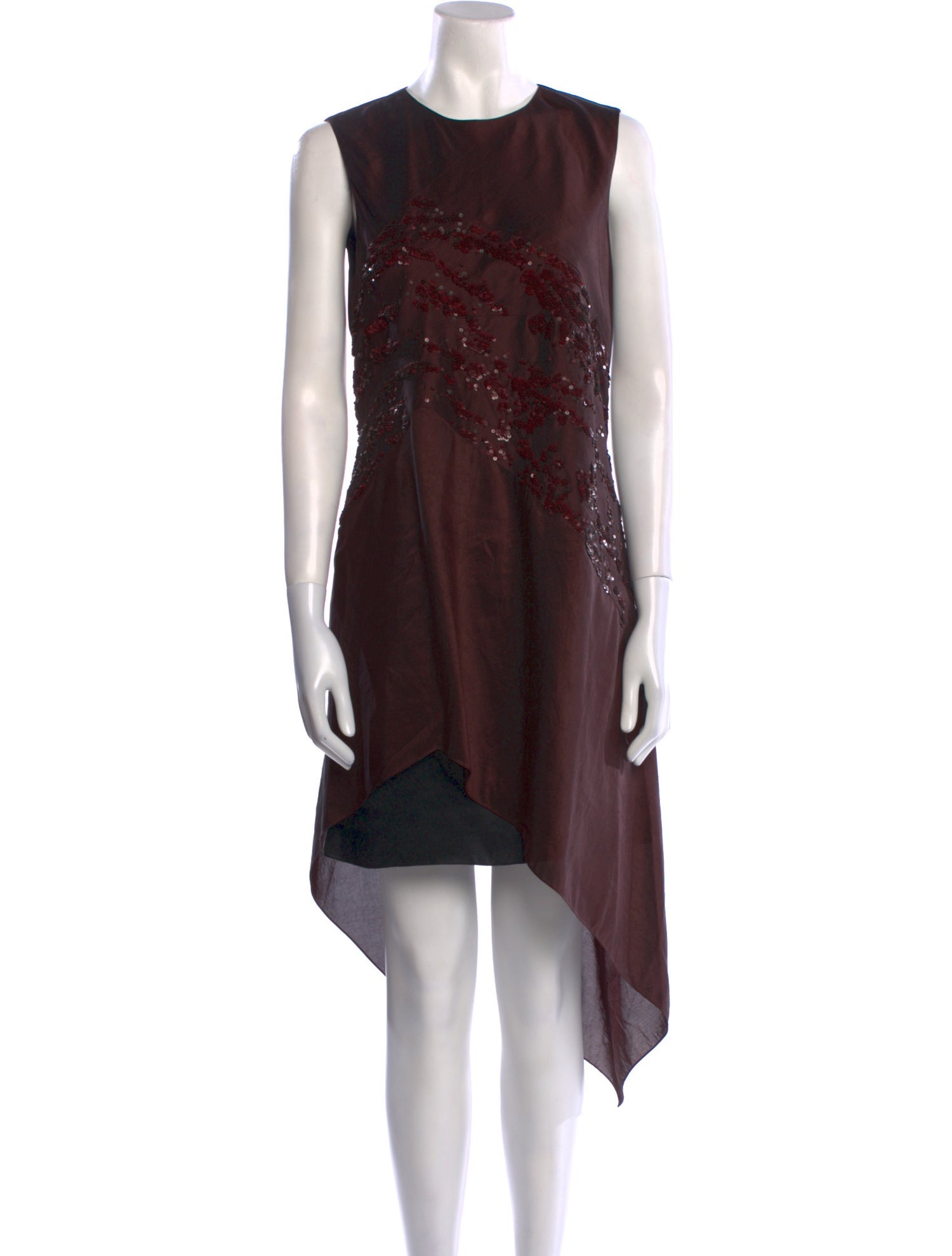 Narciso Rodriguez Silk Knee-Length Dress