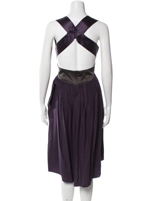 Narciso Rodriguez Silk Midi Length Dress