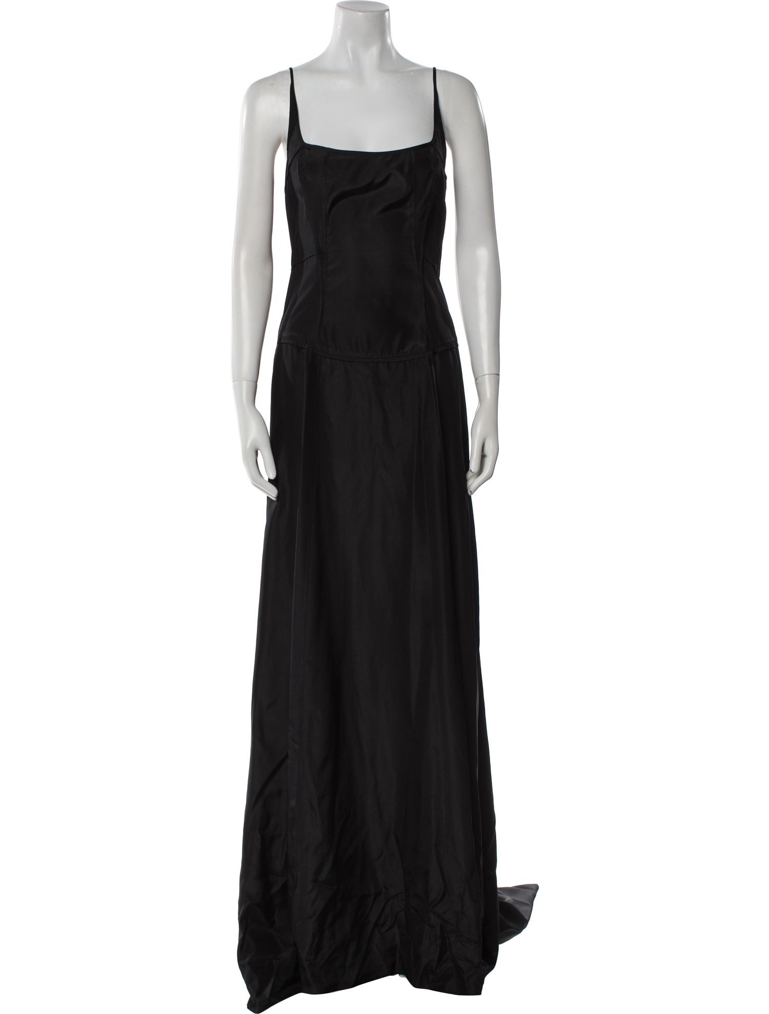 Narciso Rodriguez Square Neckline Long Dress
