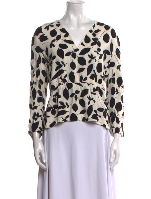 Narciso Rodriguez Silk Printed Blouse