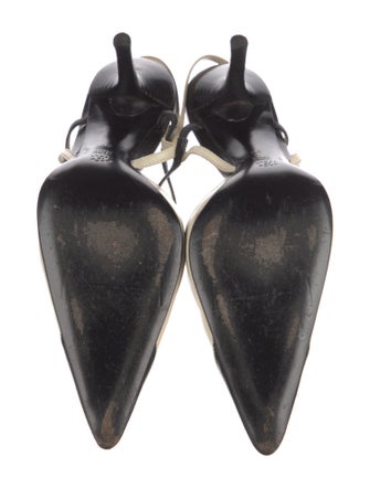 Narciso Rodriguez Leather T-Strap Pumps