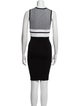 Narciso Rodriguez Colorblock Pattern Knee-Length Dress
