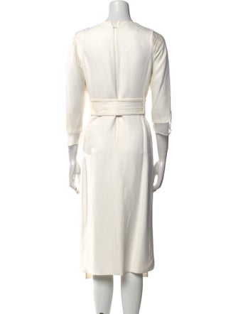 Narciso Rodriguez V-Neck Midi Length Dress