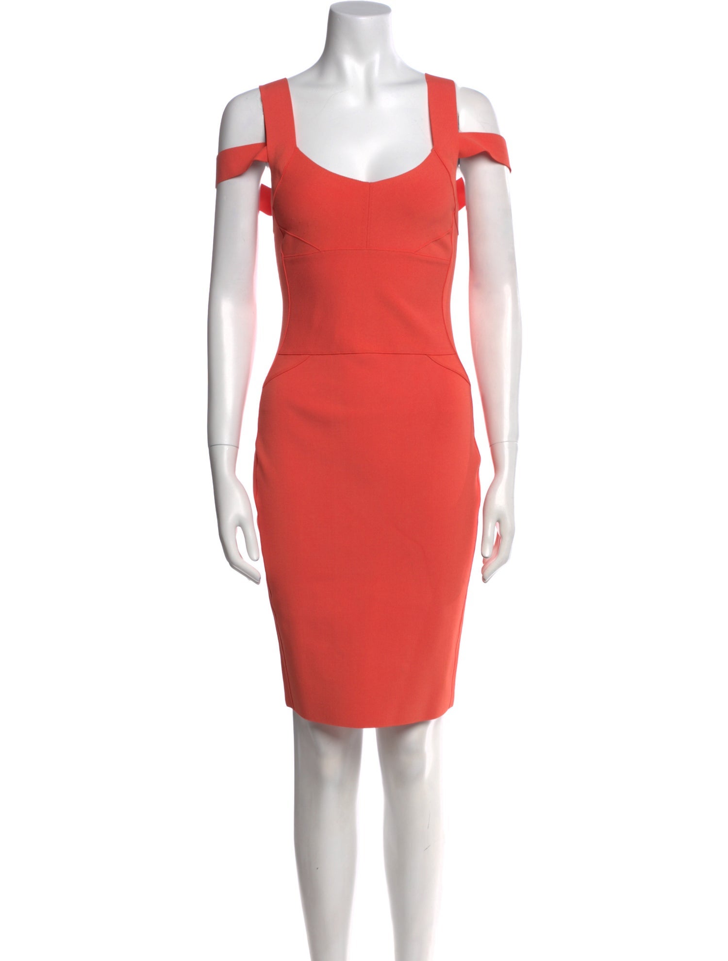 Narciso Rodriguez Scoop Neck Knee-Length Dress
