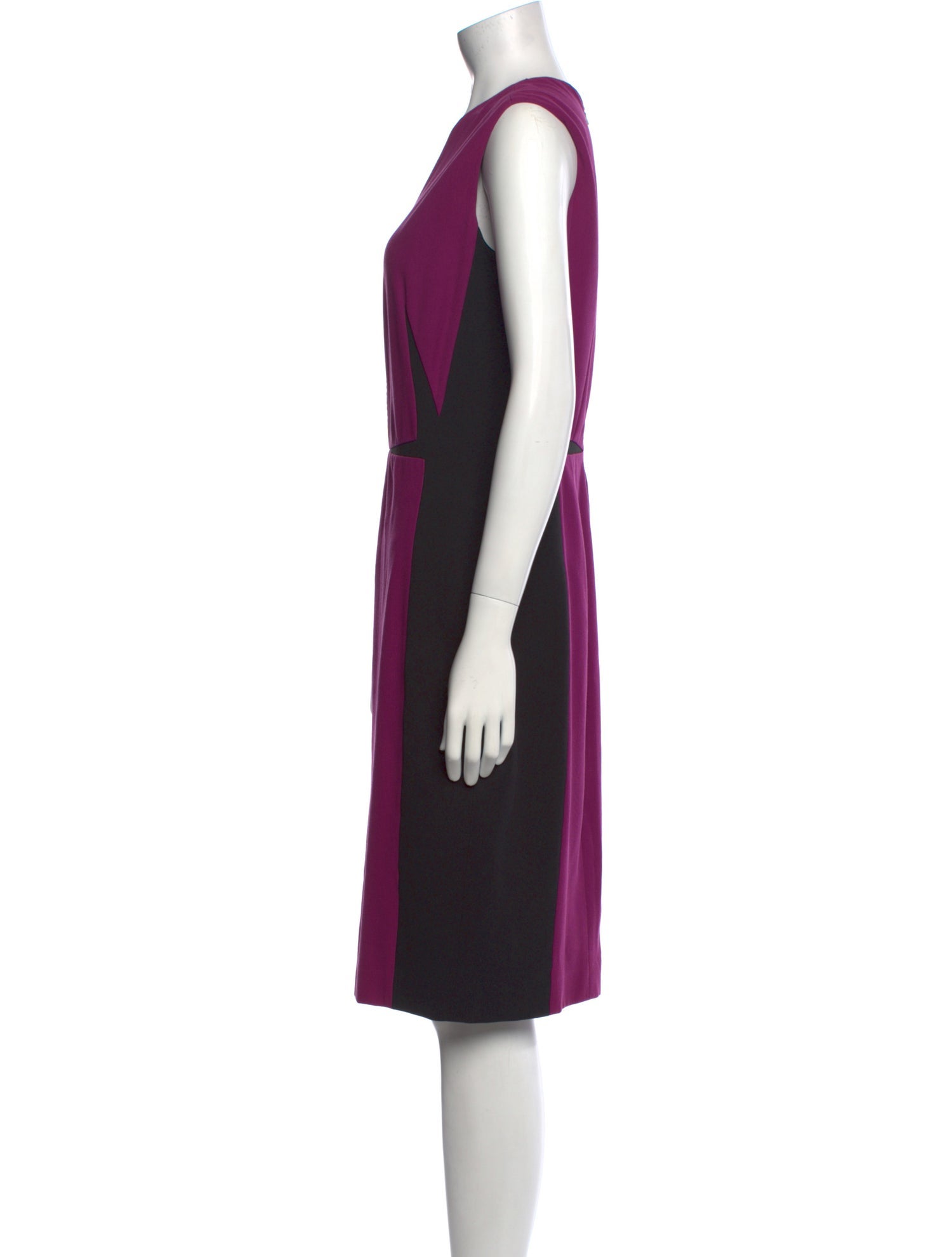 Narciso Rodriguez Colorblock Pattern Midi Length Dress