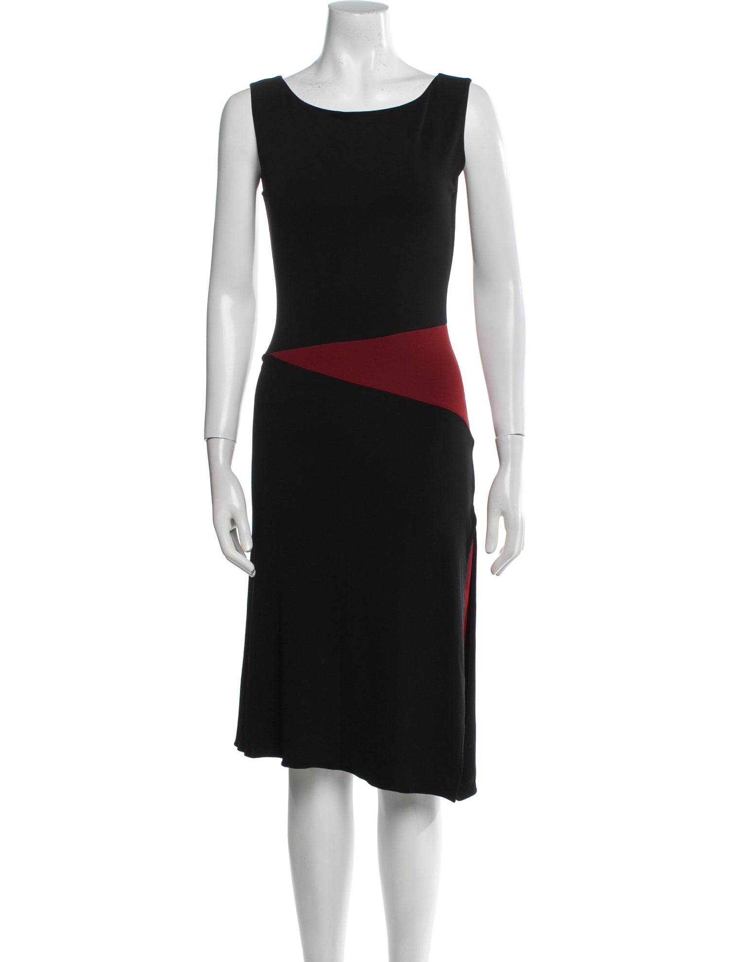 Narciso Rodriguez Bateau Neckline Midi Length Dress