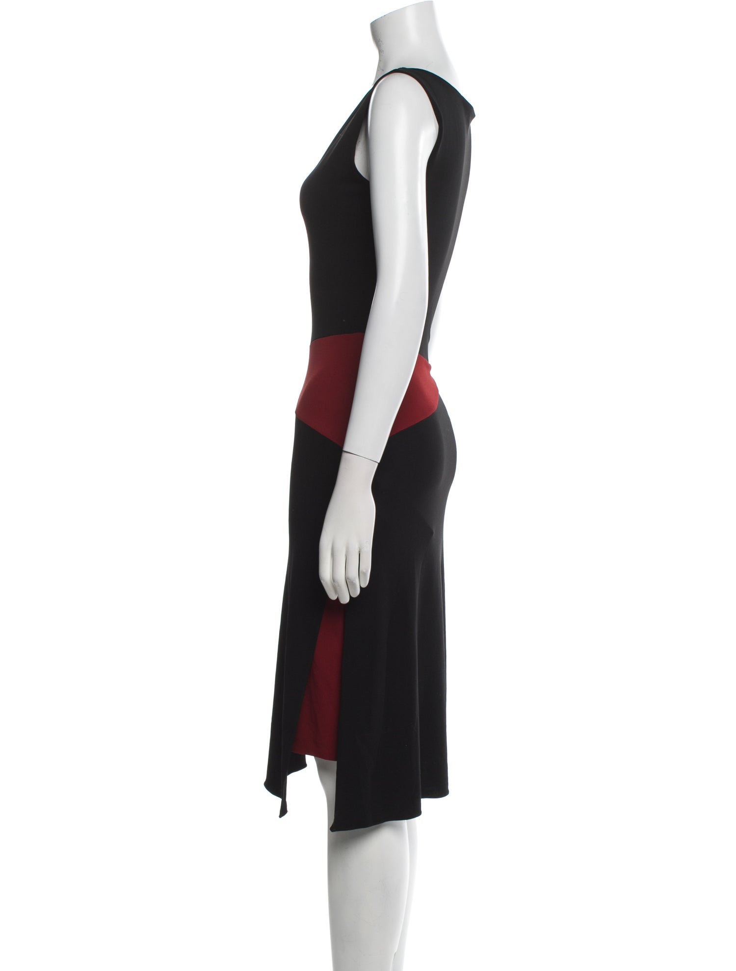 Narciso Rodriguez Bateau Neckline Midi Length Dress
