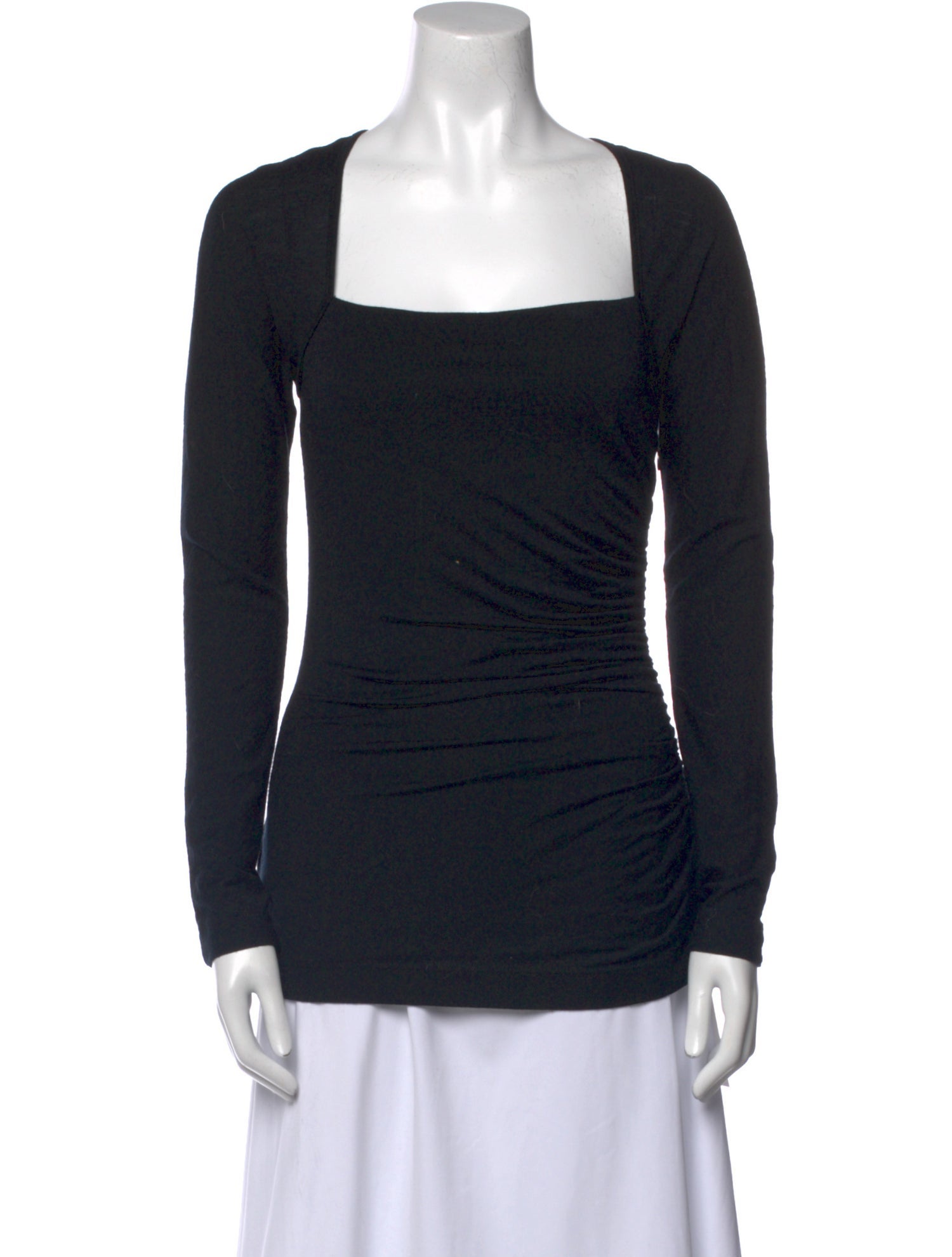 Narciso Rodriguez Wool Square Neckline Top