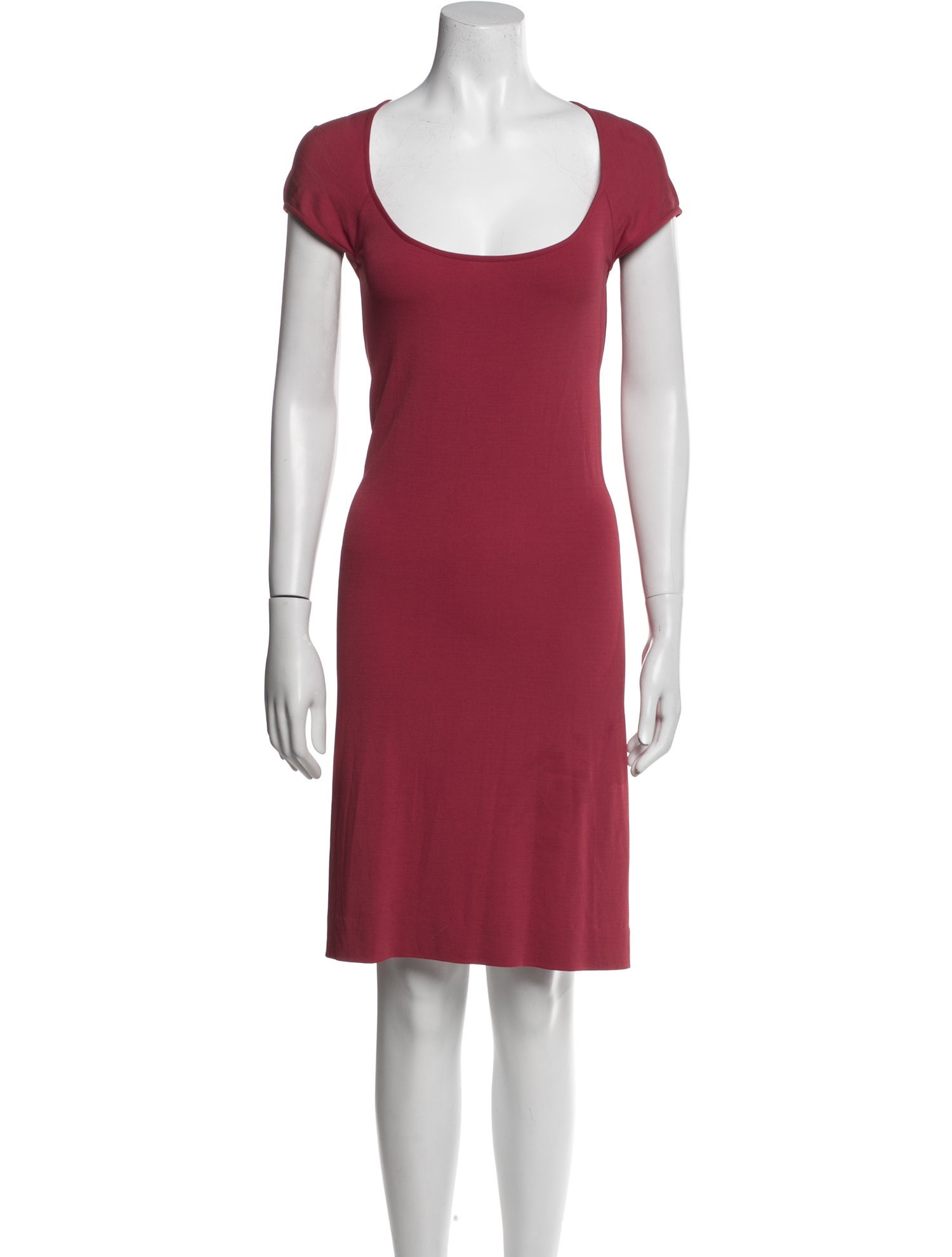 Narciso Rodriguez Scoop Neck Mini Dress