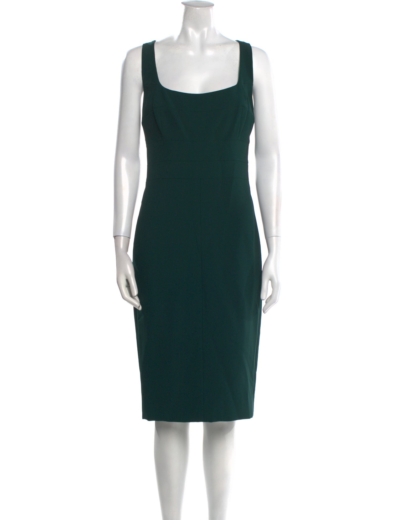 Narciso Rodriguez Square Neckline Midi Length Dress