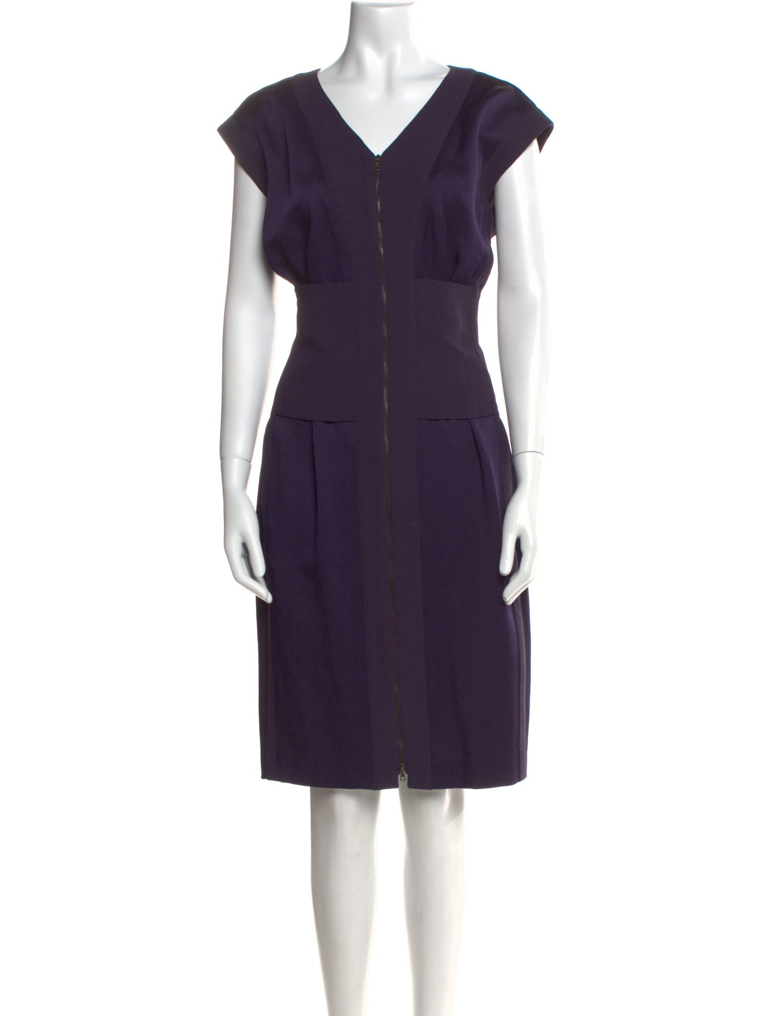 Narciso Rodriguez V-Neck Midi Length Dress