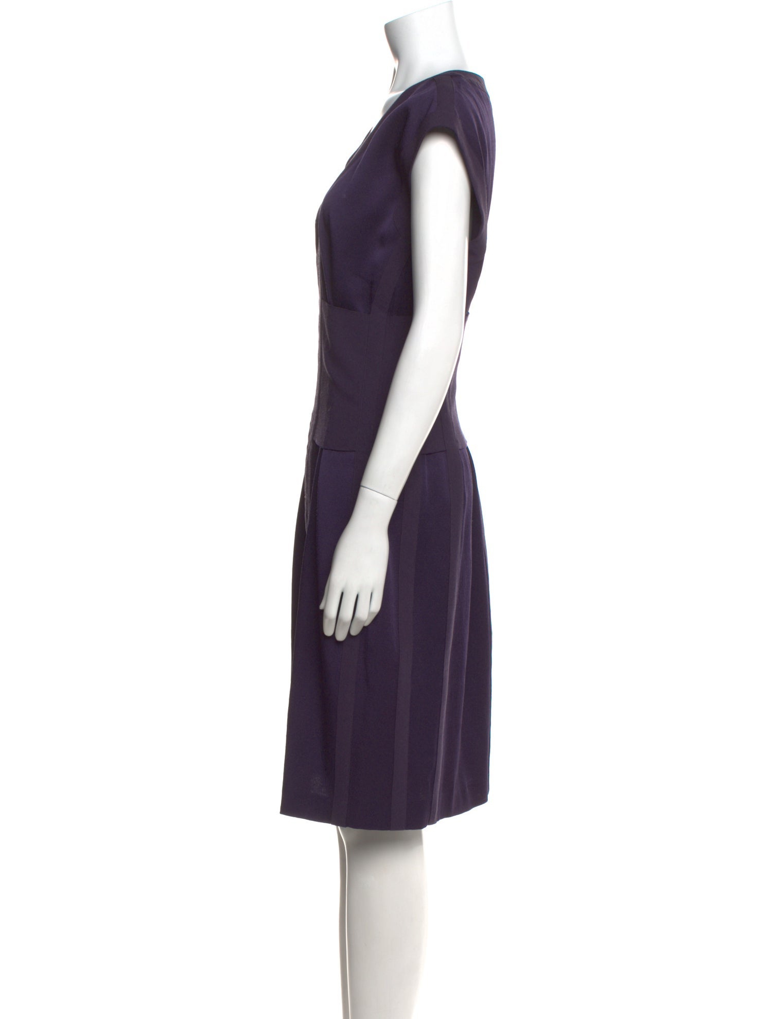 Narciso Rodriguez V-Neck Midi Length Dress