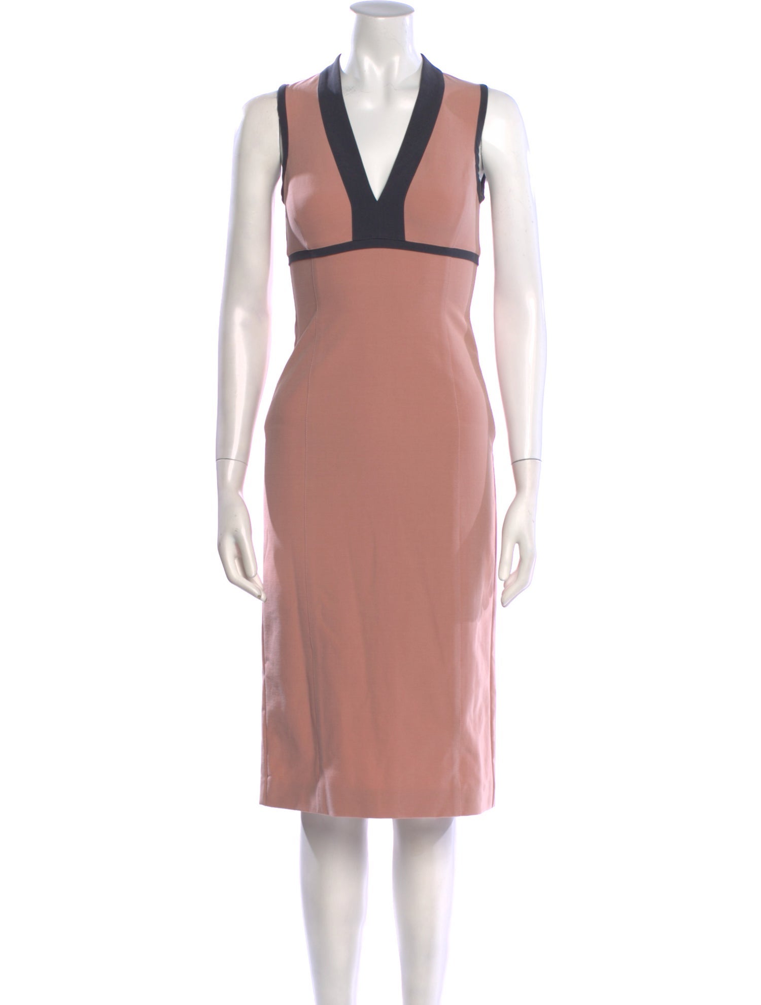 Narciso Rodriguez V-Neck Knee-Length Dress w/ Tags