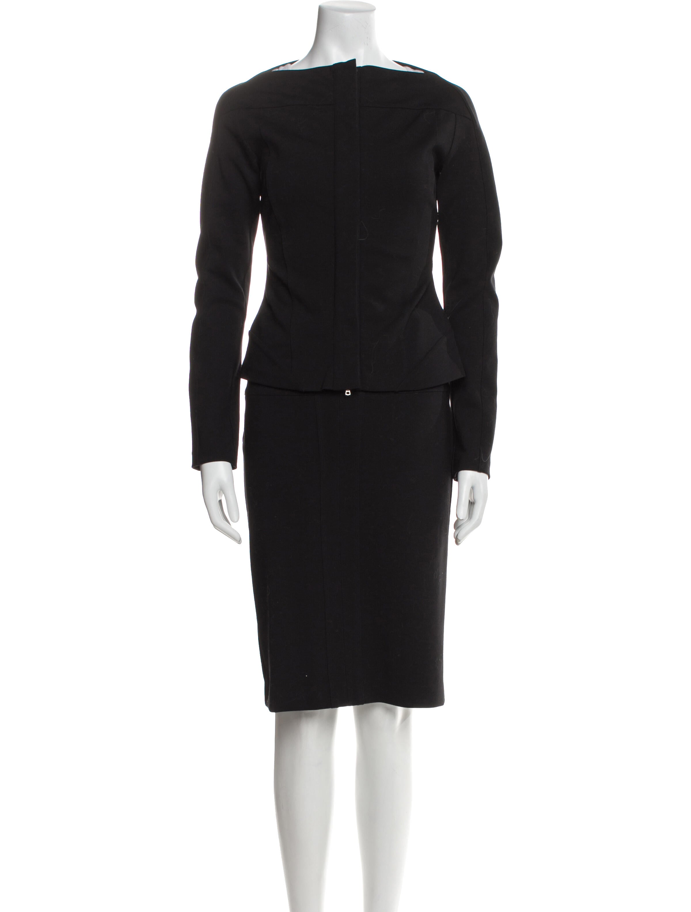 Narciso Rodriguez Wool Skirt Set