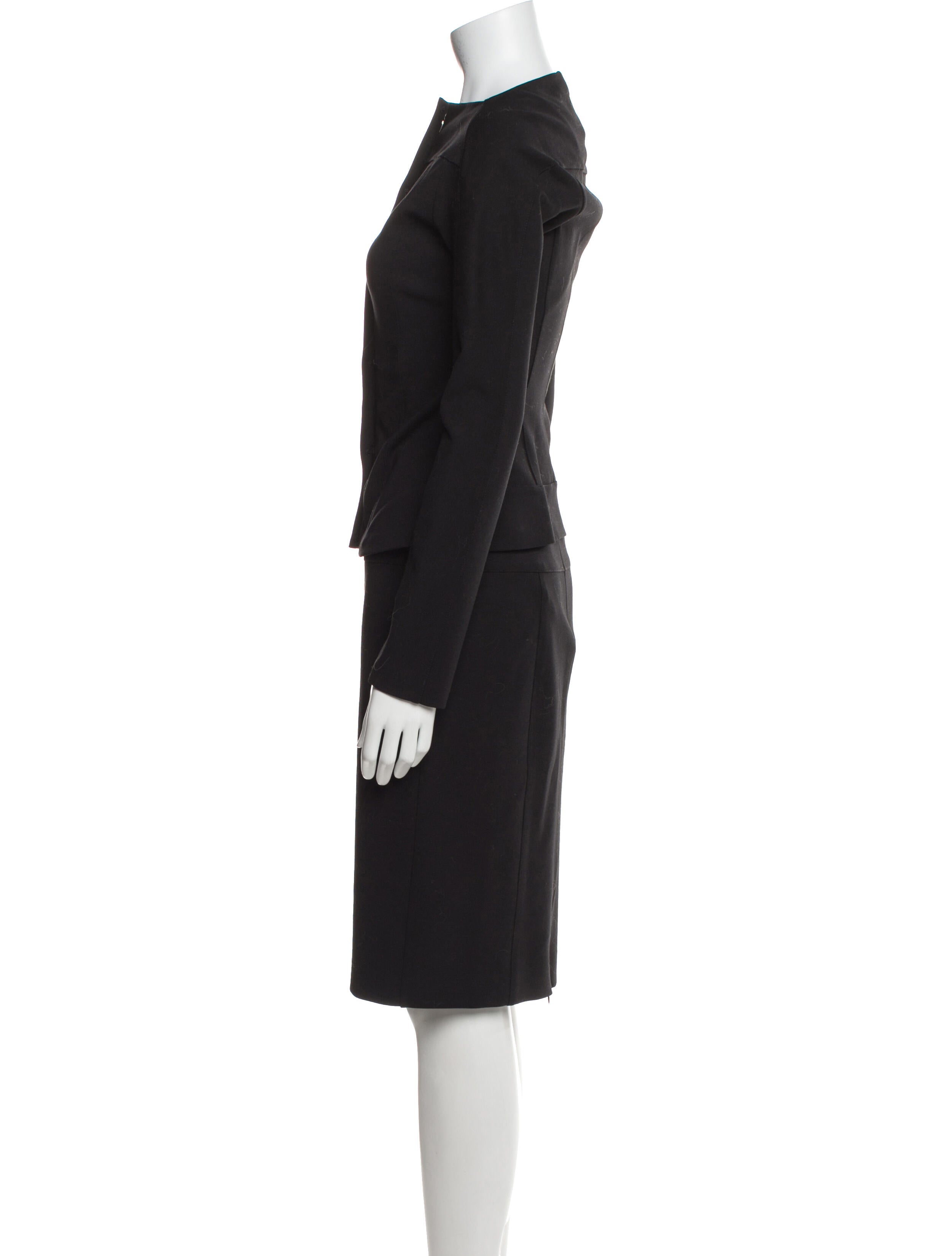 Narciso Rodriguez Wool Skirt Set