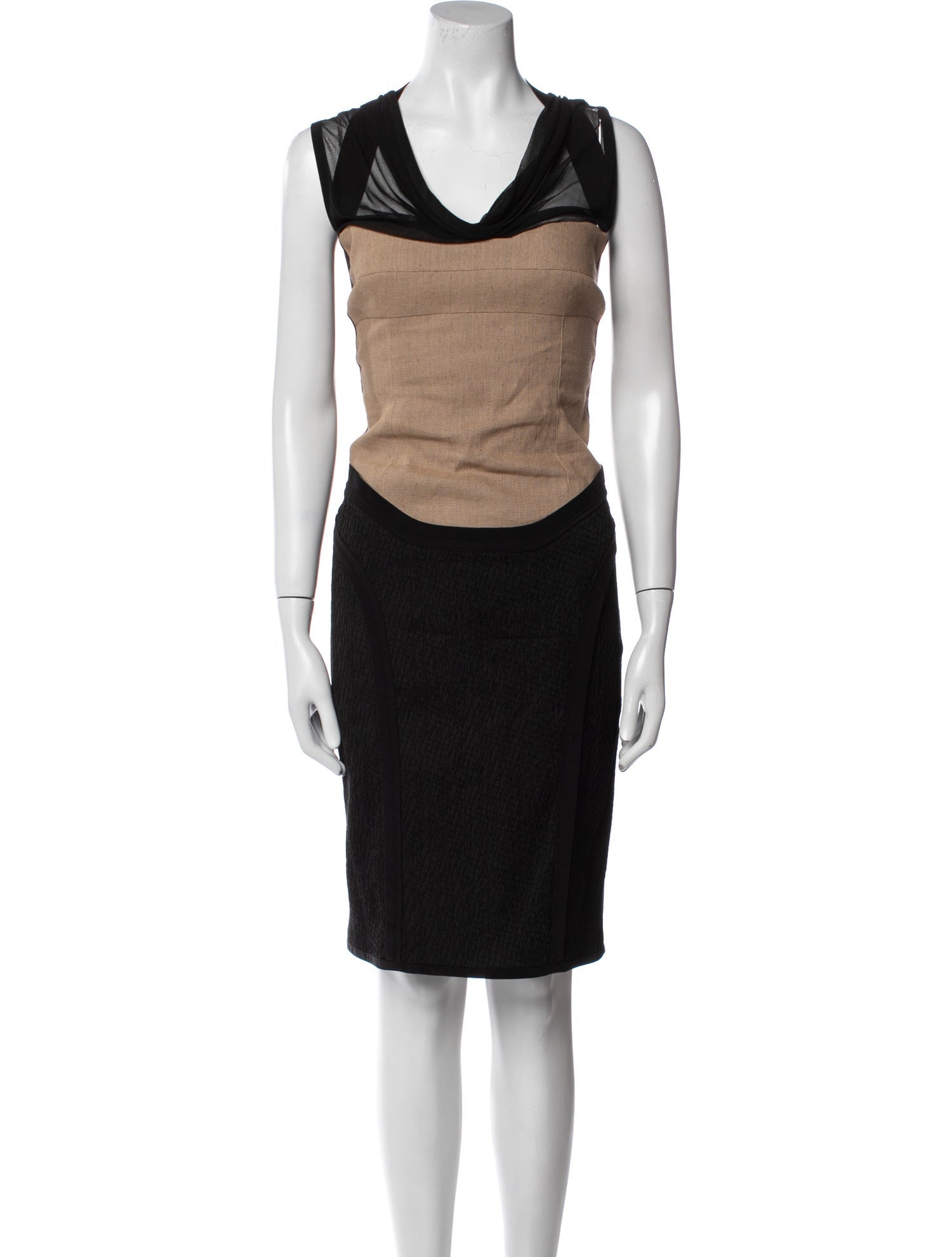 Narciso Rodriguez Linen Knee-Length Dress