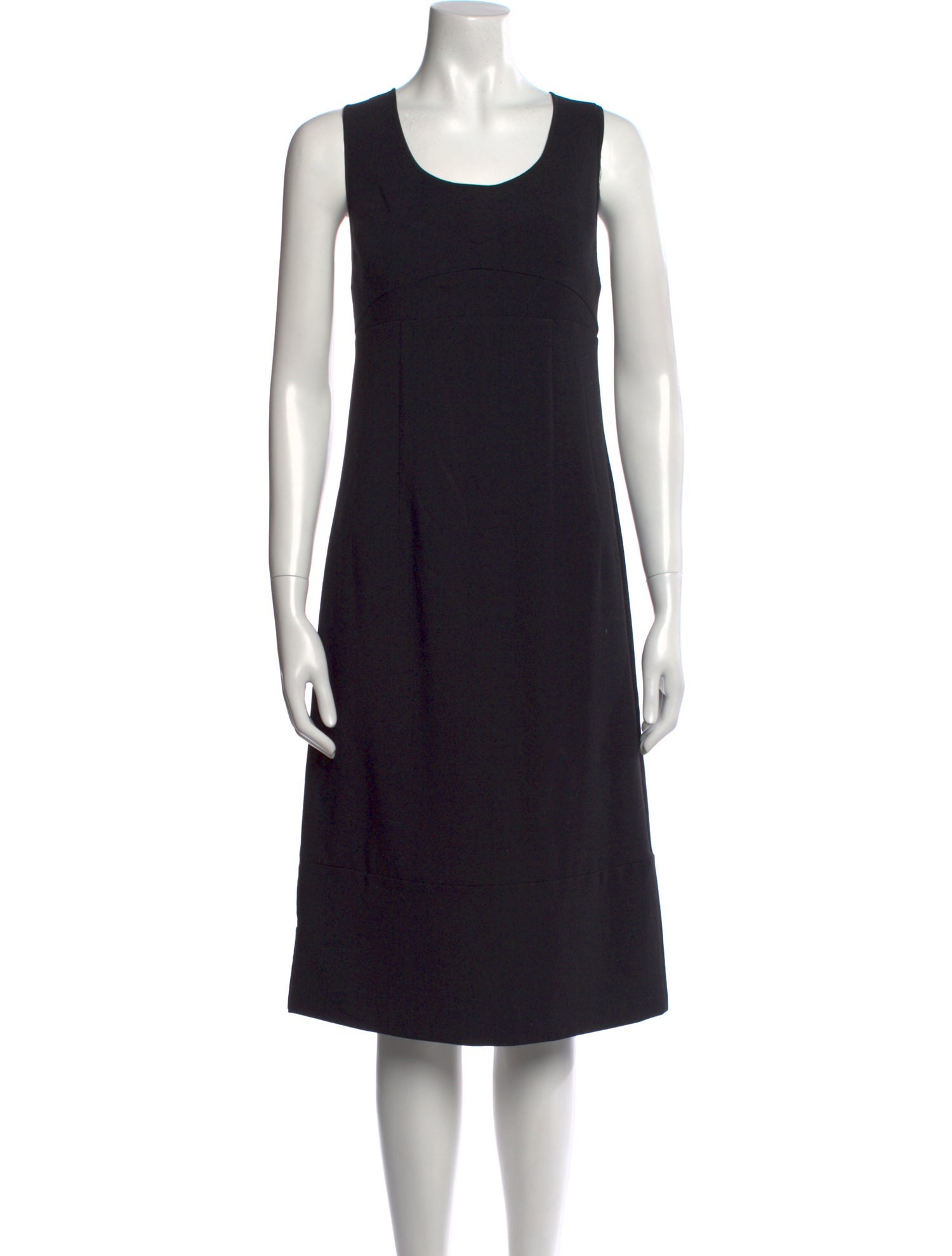 Narciso Rodriguez Scoop Neck Midi Length Dress