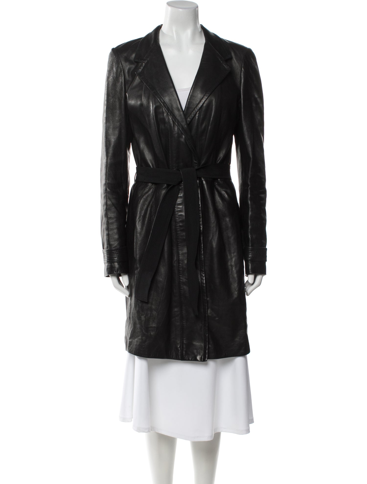 Narciso Rodriguez Leather Trench Coat