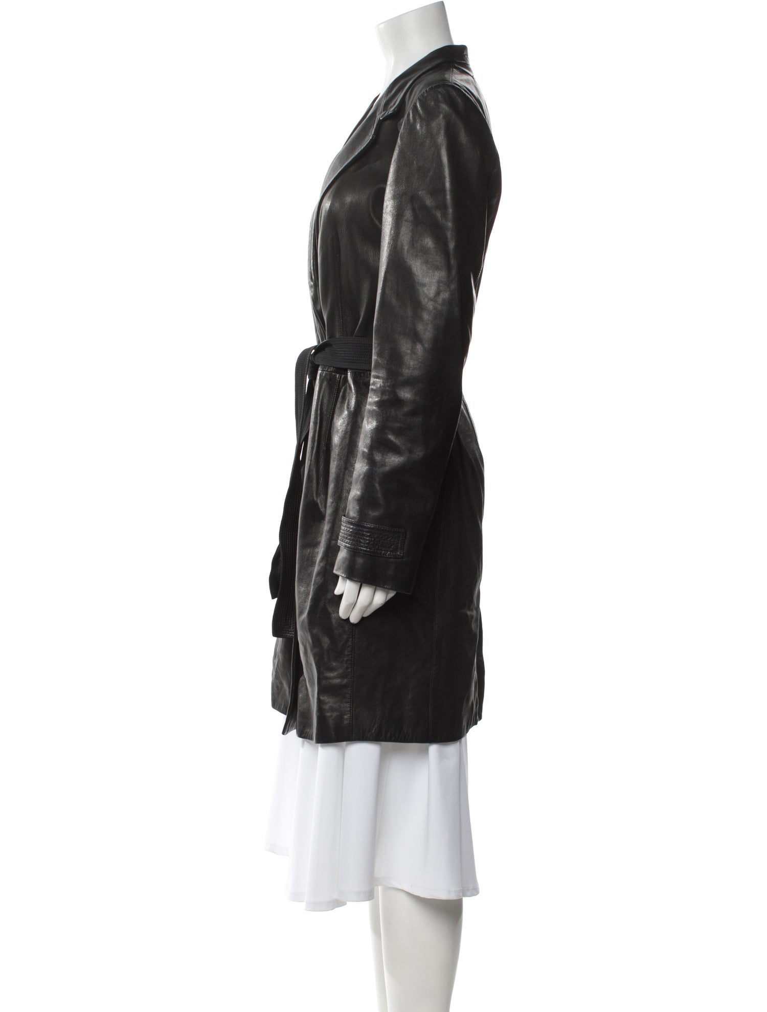 Narciso Rodriguez Leather Trench Coat