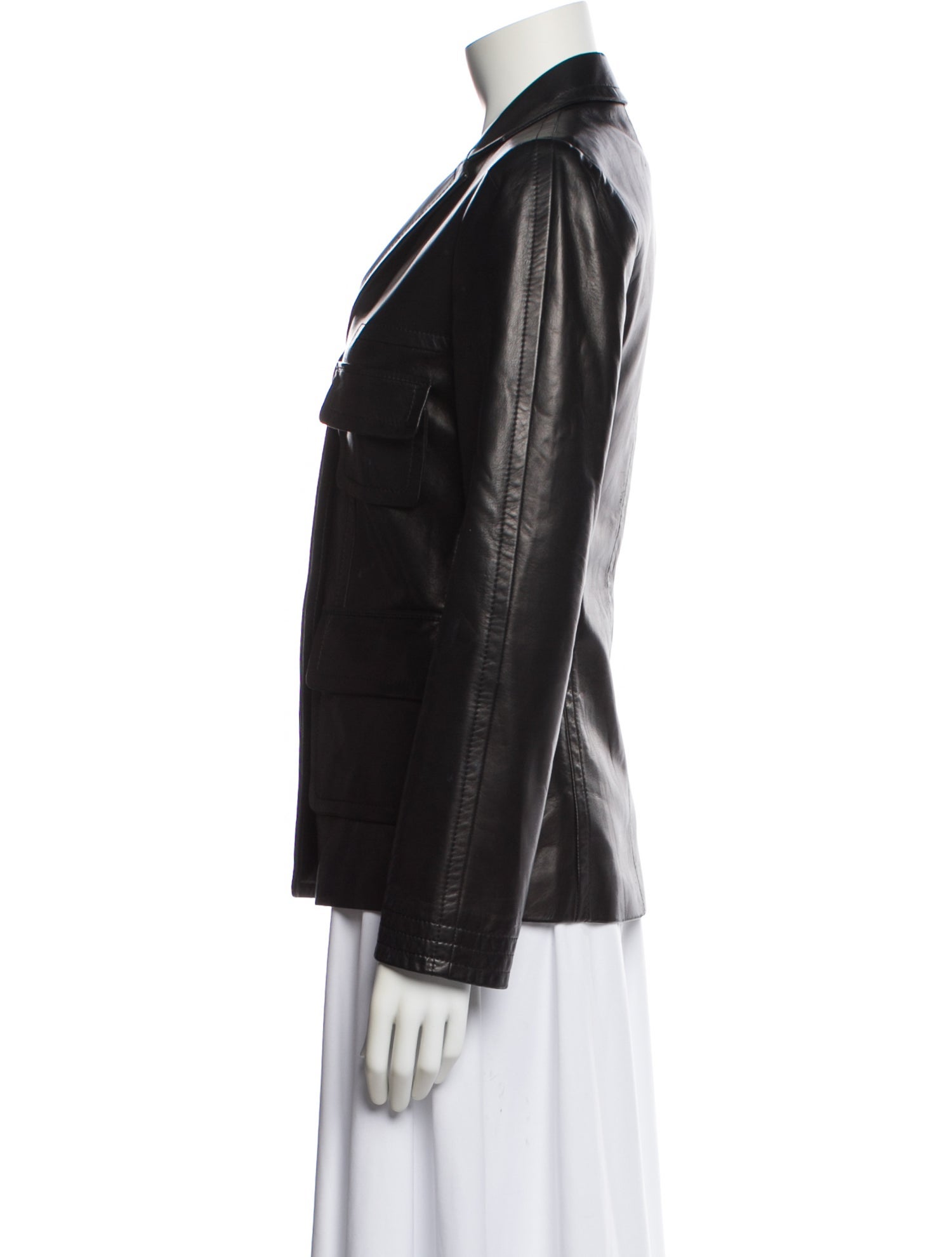 Narciso Rodriguez Leather Blazer