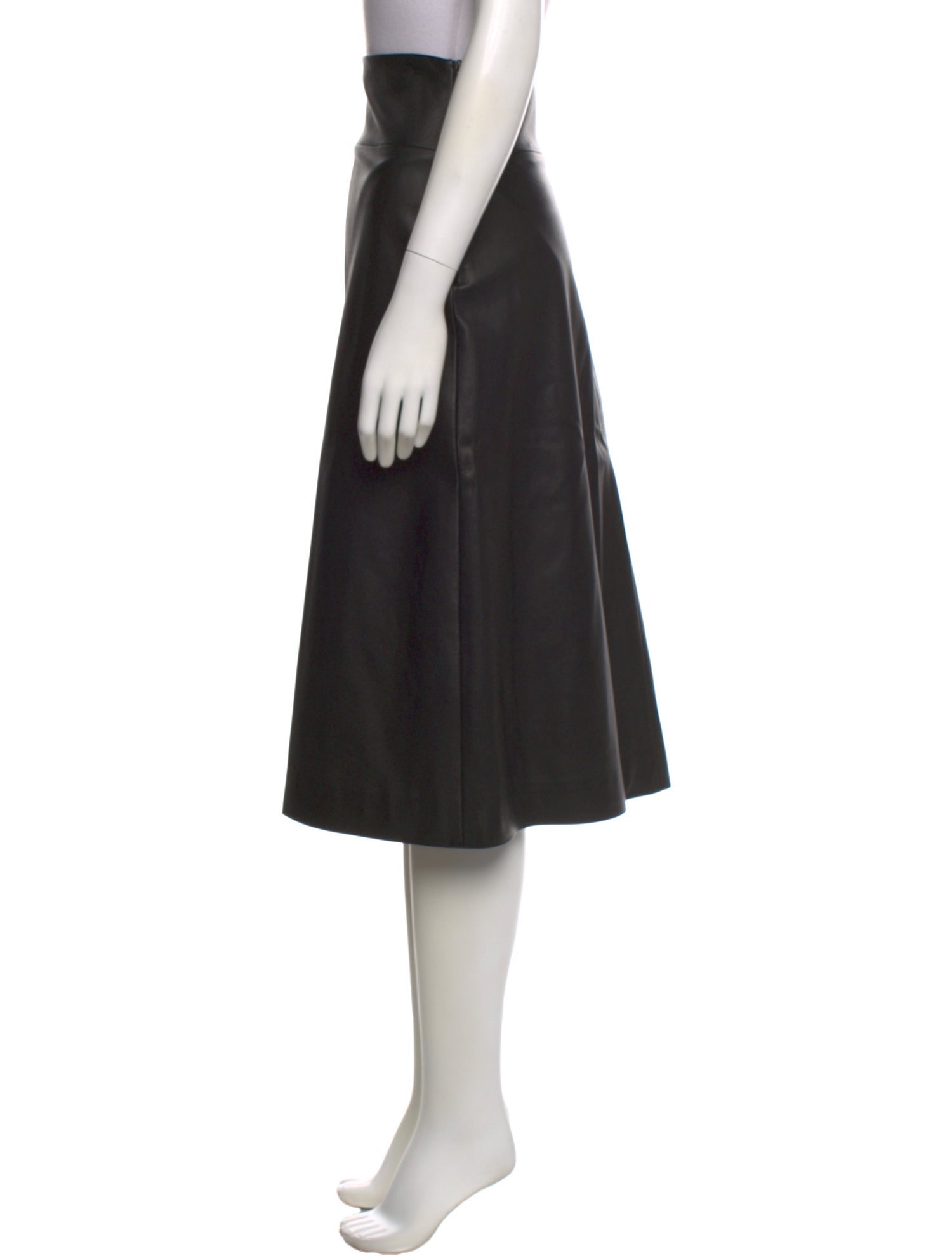 Narciso Rodriguez Lambskin Midi Length Skirt