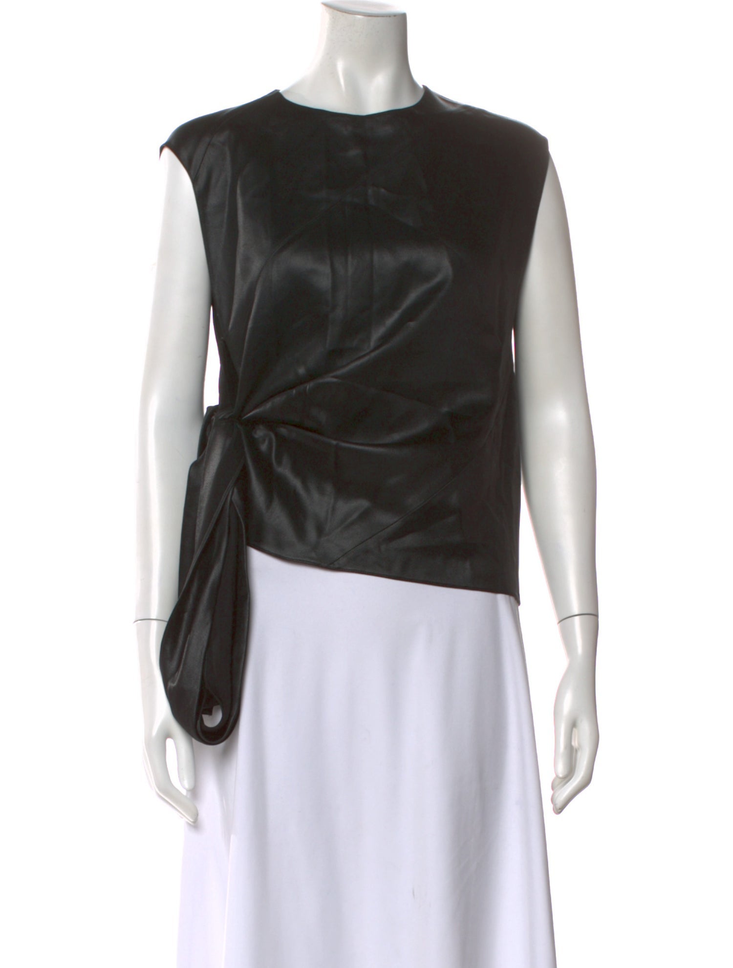 Narciso Rodriguez Crew Neck Sleeveless Top