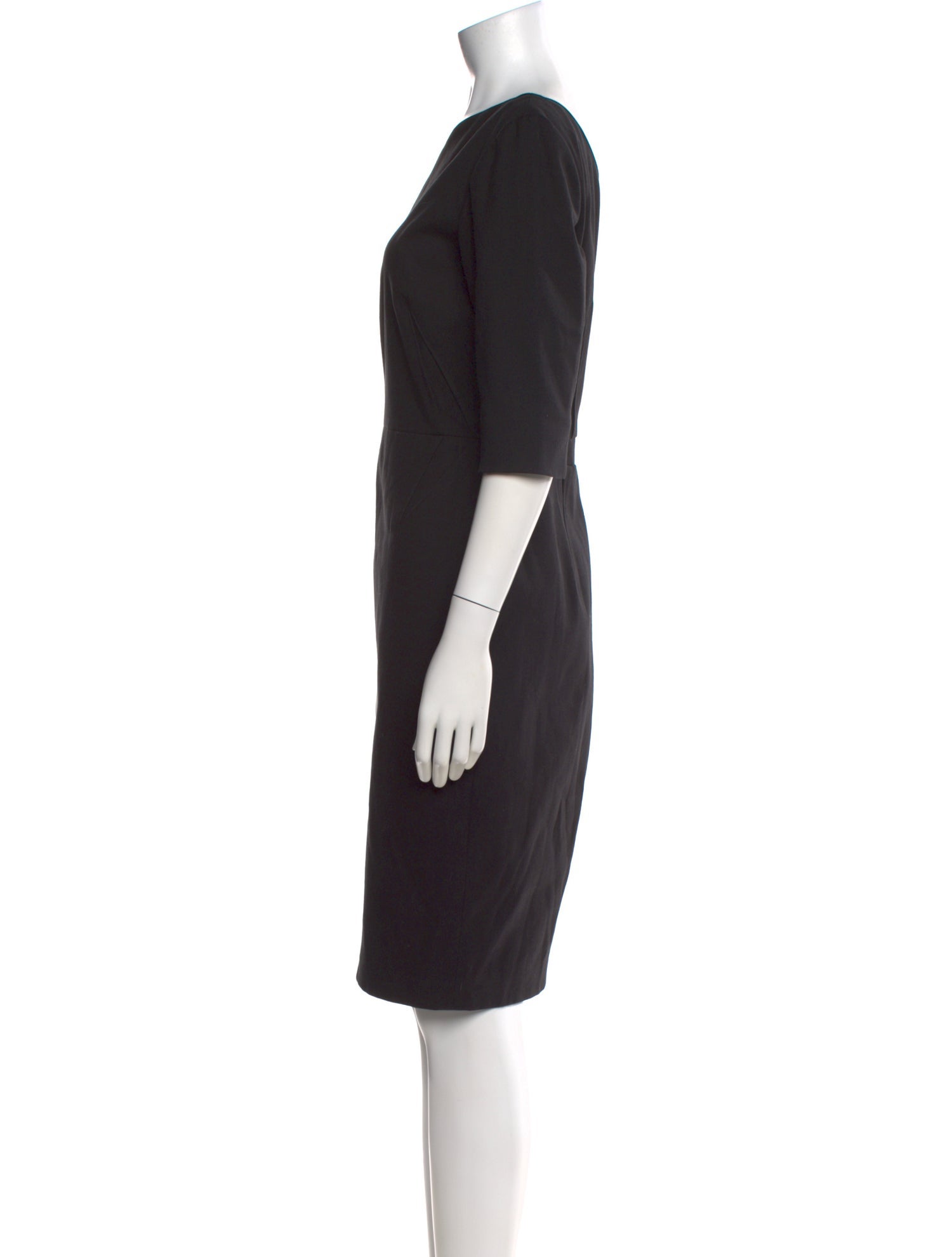 Narciso Rodriguez Bateau Neckline Knee-Length Dress