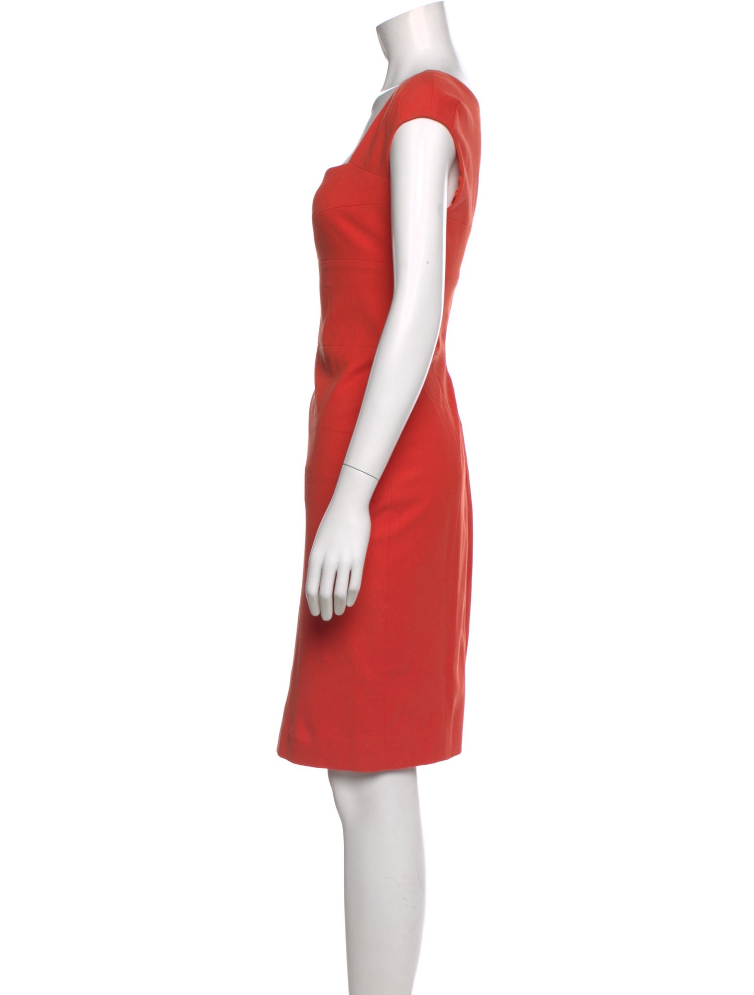 Narciso Rodriguez Square Neckline Knee-Length Dress