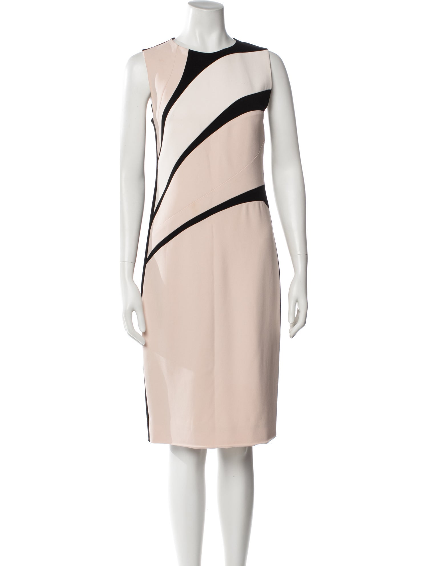 Narciso Rodriguez Colorblock Pattern Knee-Length Dress