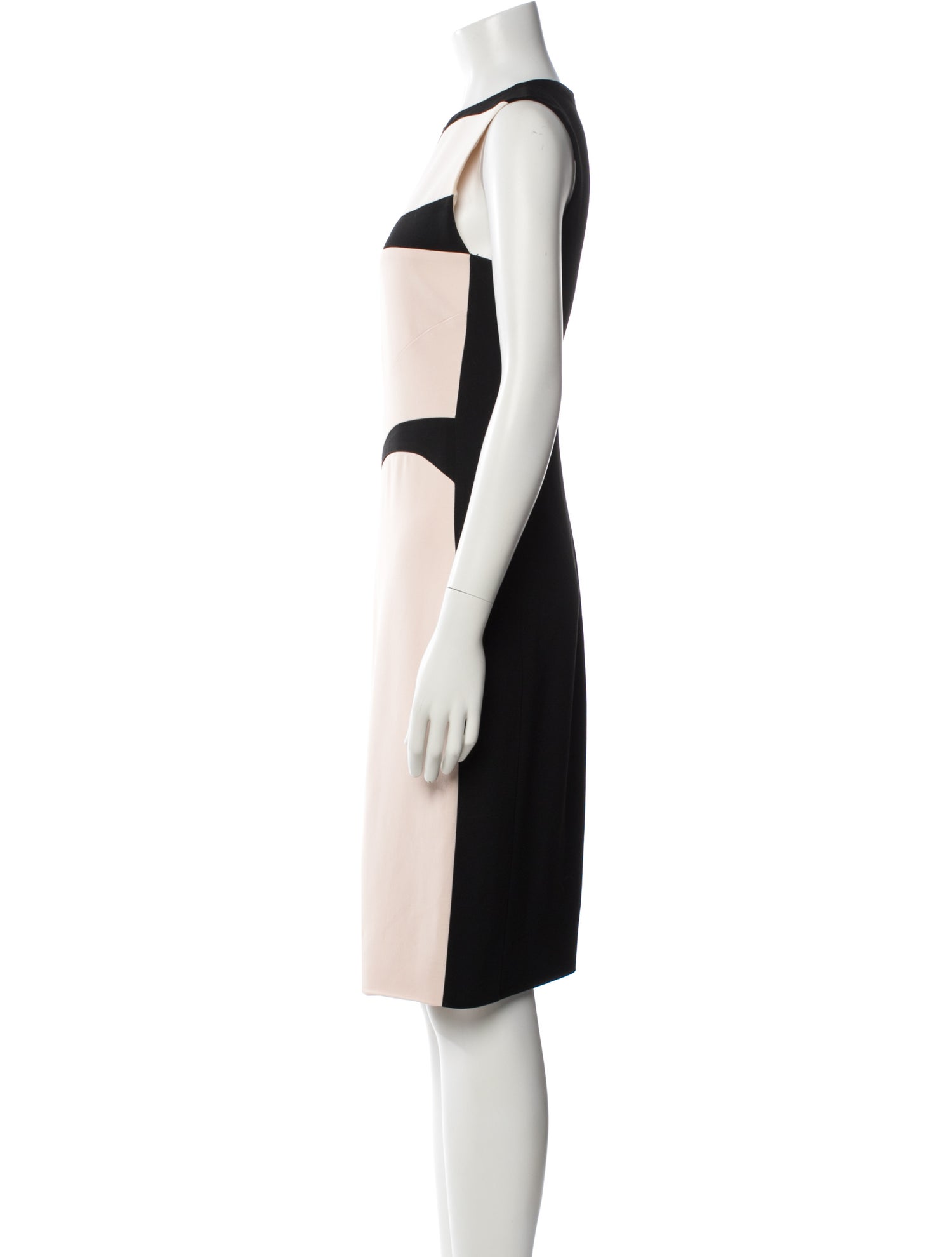 Narciso Rodriguez Colorblock Pattern Knee-Length Dress