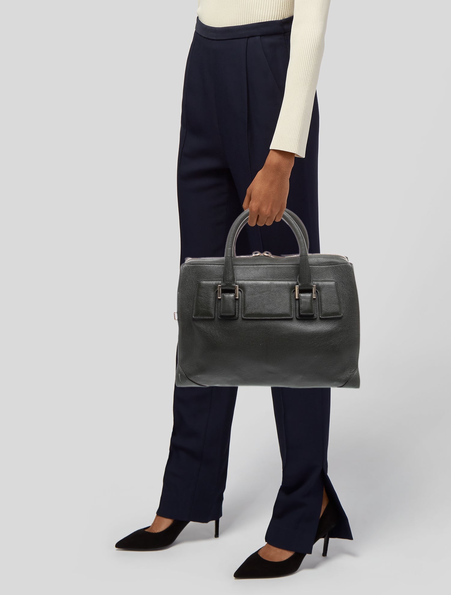 Narciso Rodriguez Leather Top Handle Bag