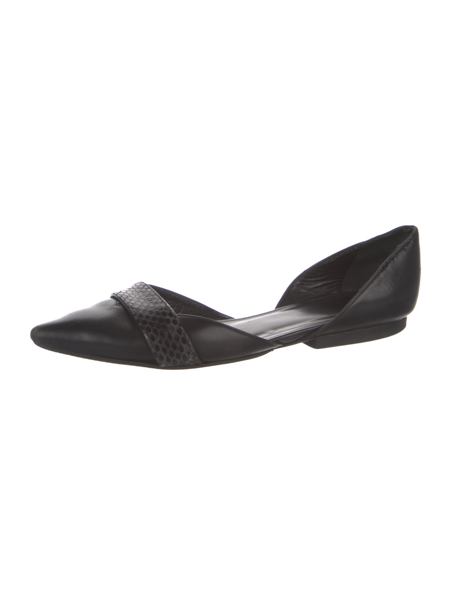 Narciso Rodriguez Leather D'Orsay Flats