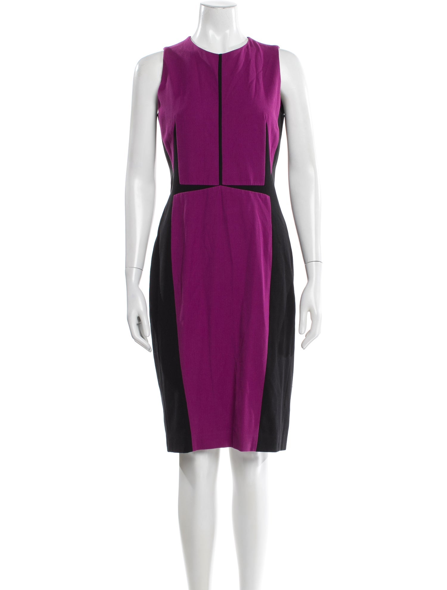 Narciso Rodriguez Colorblock Pattern Knee-Length Dress