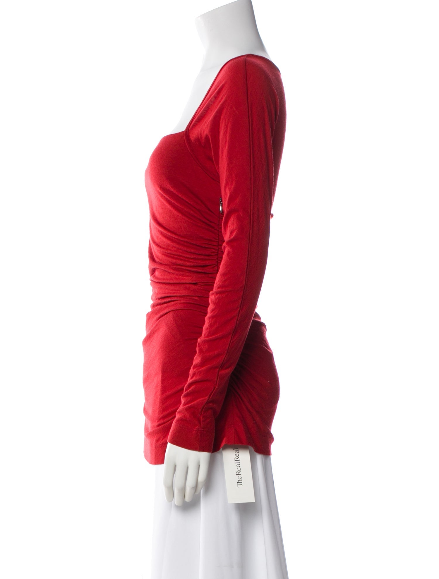 Narciso Rodriguez Wool Square Neckline Top