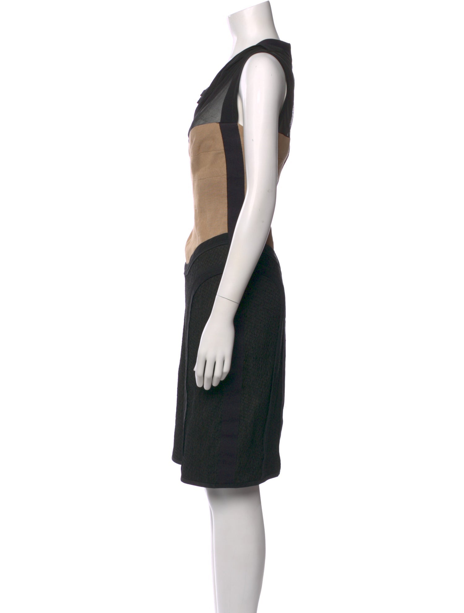 Narciso Rodriguez Colorblock Pattern Knee-Length Dress