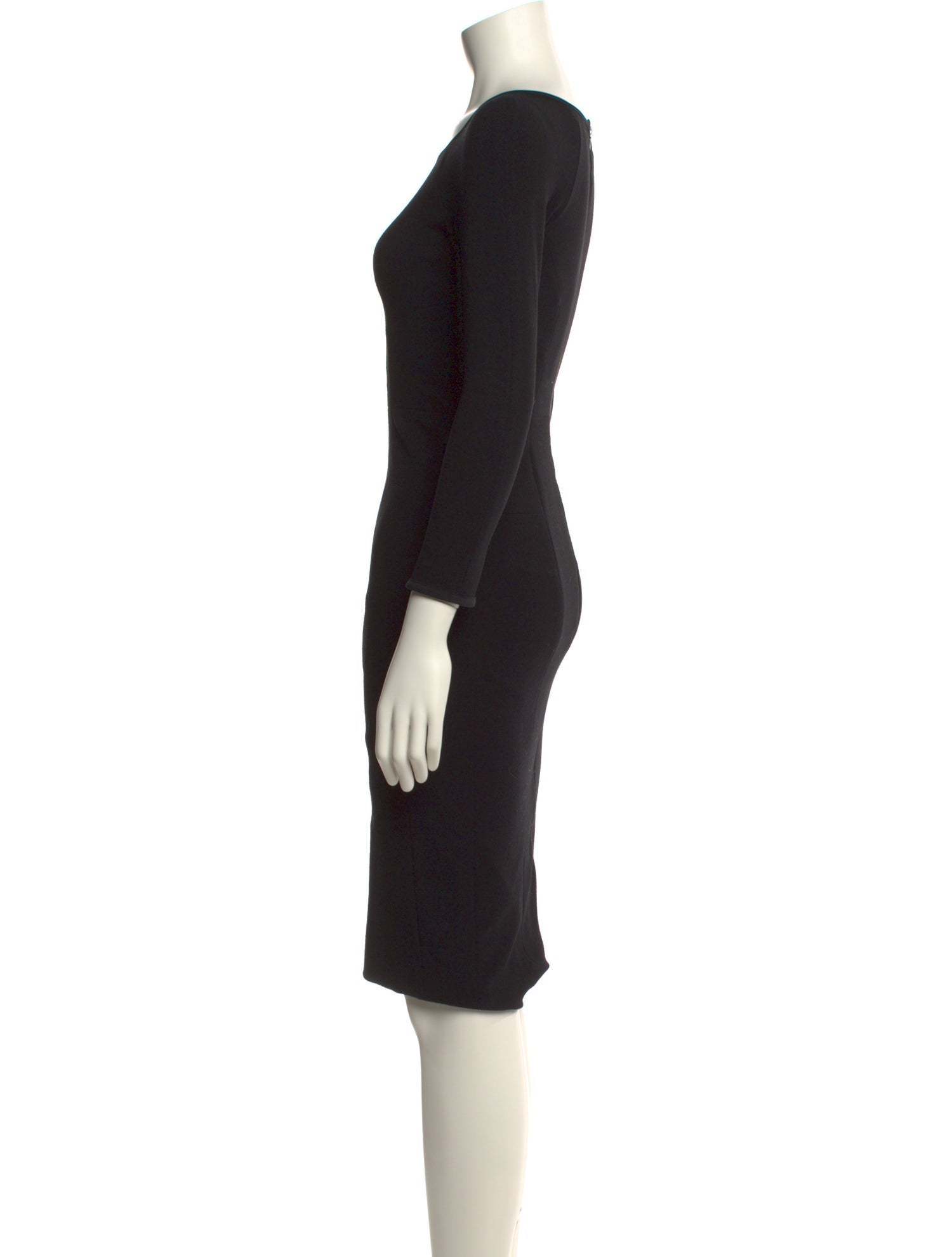 Narciso Rodriguez Bateau Neckline Knee-Length Dress