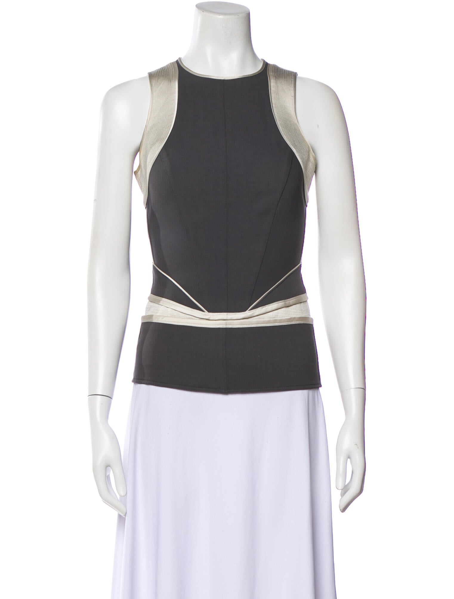 Narciso Rodriguez Wool Crew Neck Top