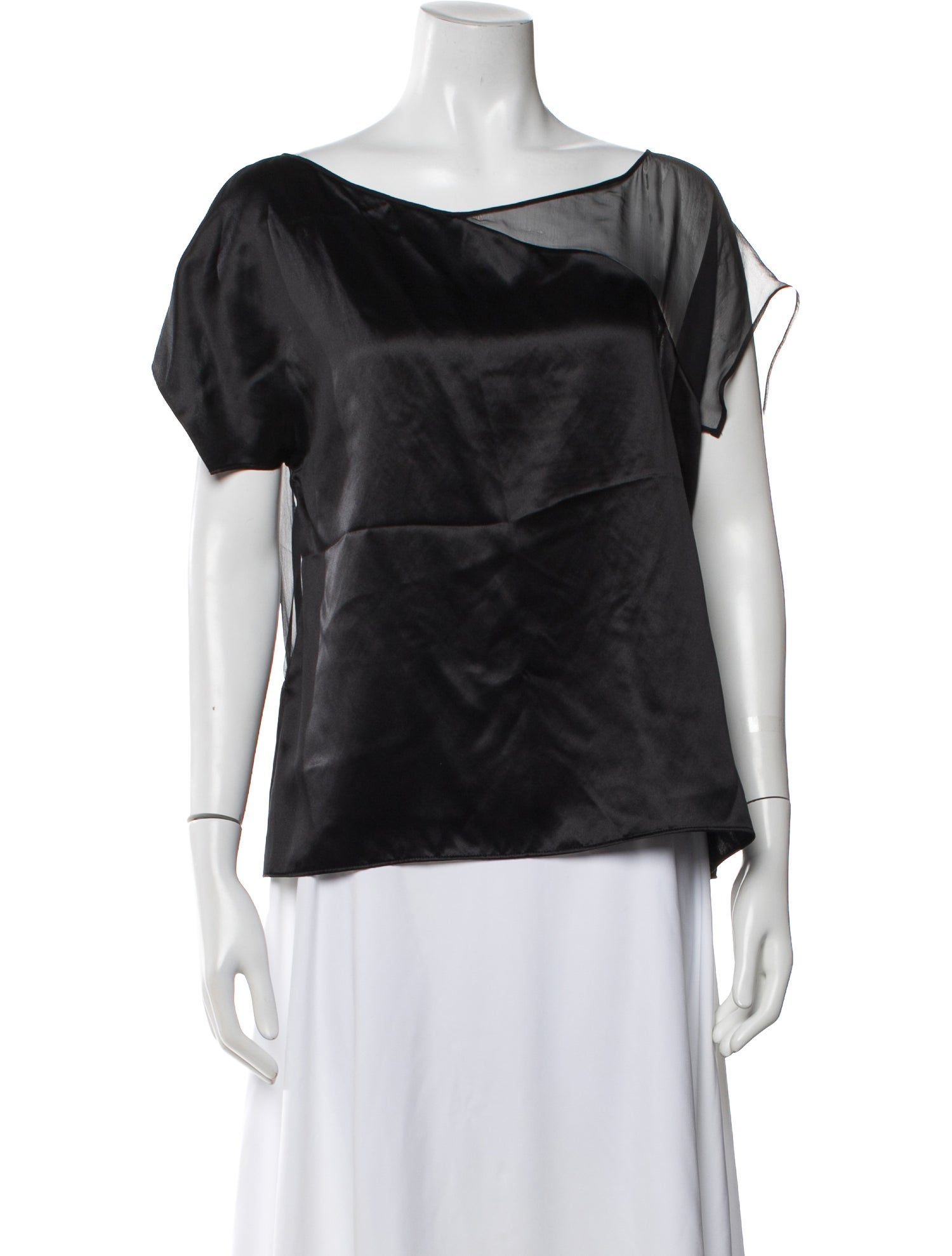 Narciso Rodriguez Silk Asymmetrical Blouse