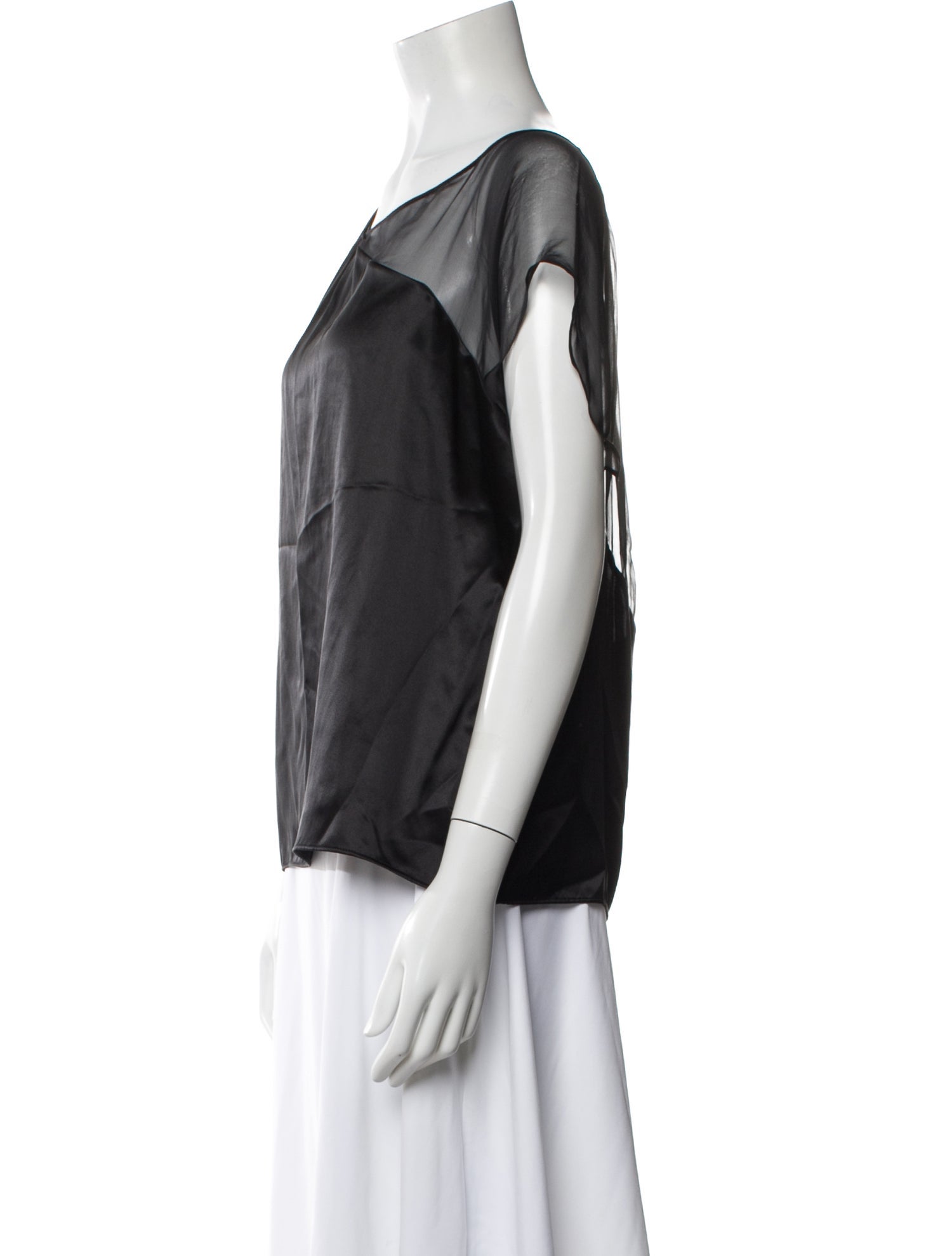 Narciso Rodriguez Silk Asymmetrical Blouse