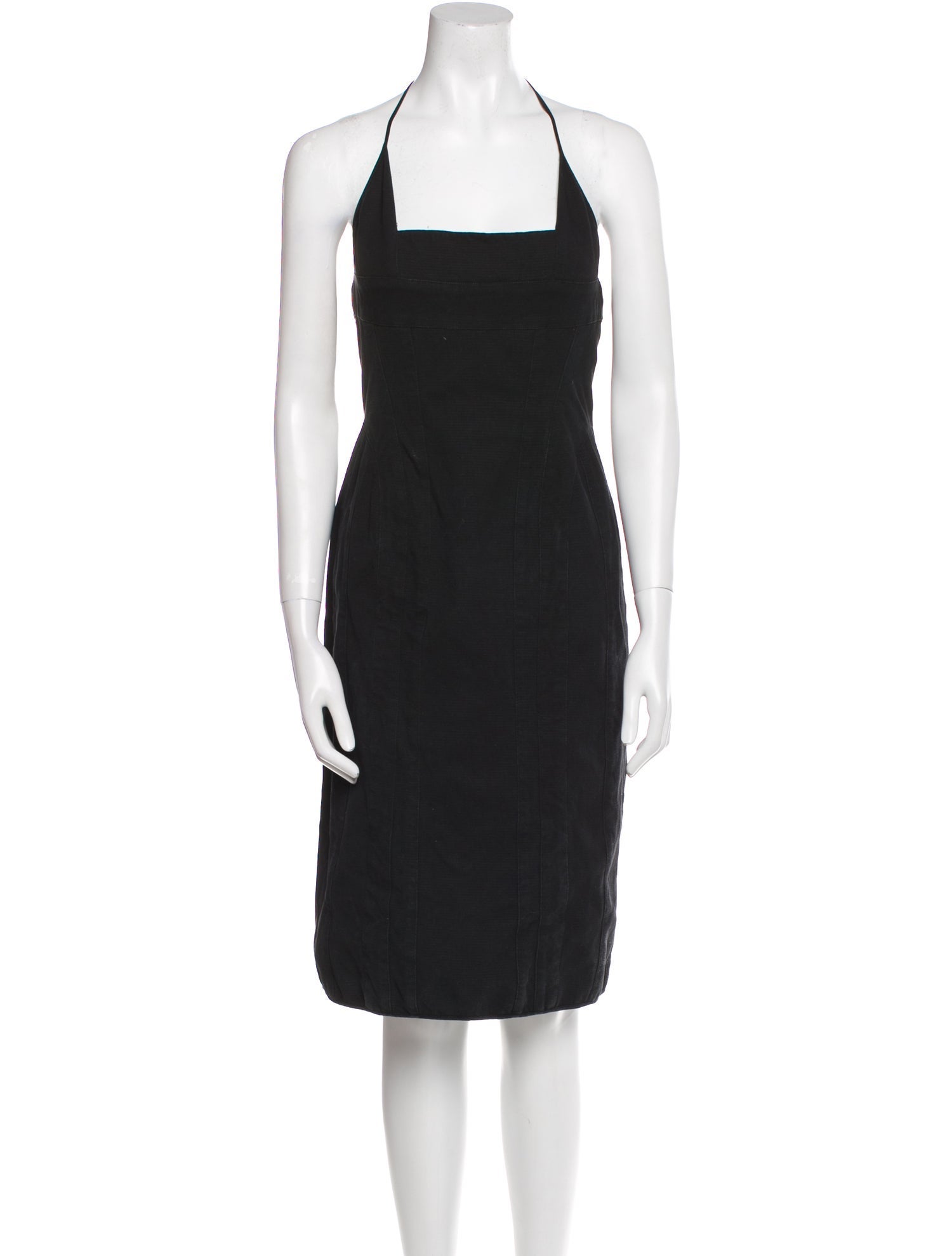 Narciso Rodriguez Square Neckline Midi Length Dress
