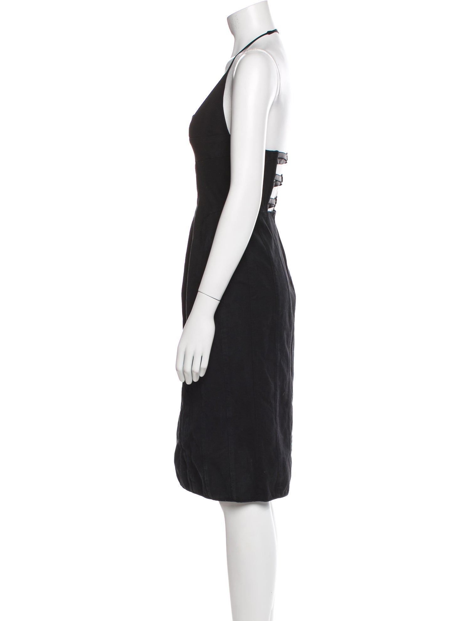Narciso Rodriguez Square Neckline Midi Length Dress