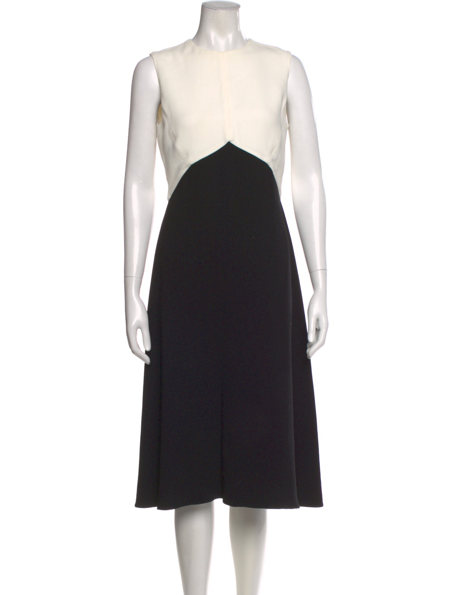 Narciso Rodriguez Colorblock Pattern Midi Length Dress