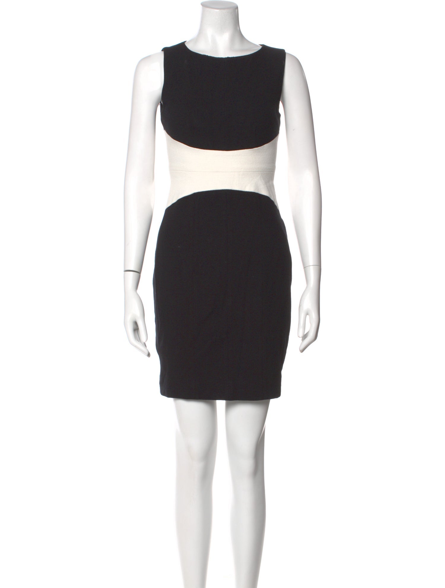 Narciso Rodriguez Bateau Neckline Mini Dress