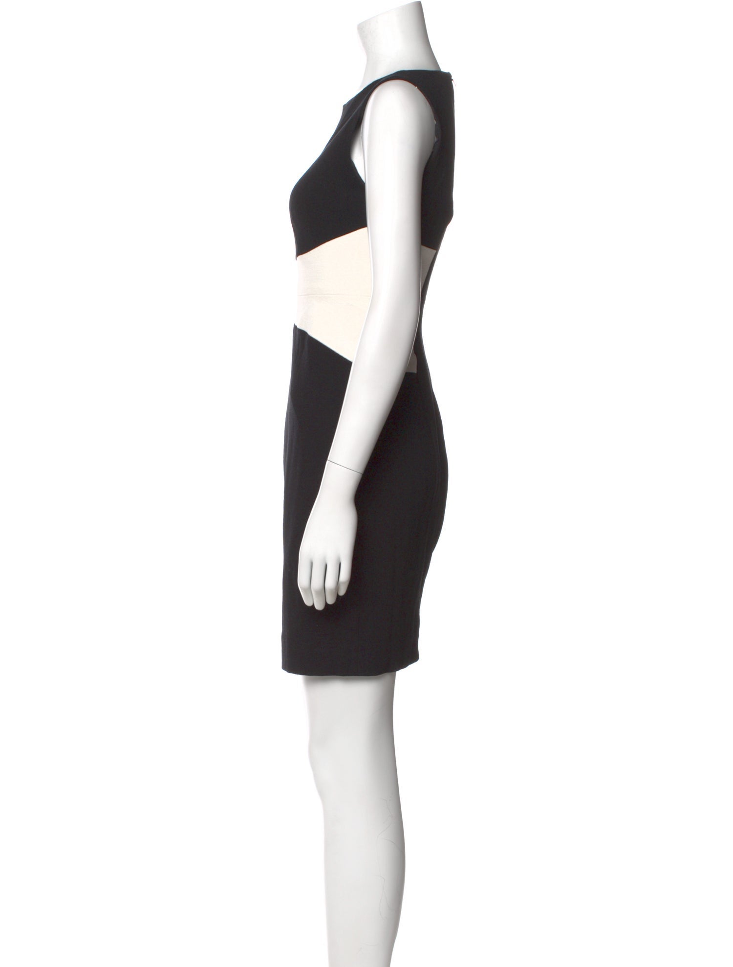 Narciso Rodriguez Bateau Neckline Mini Dress