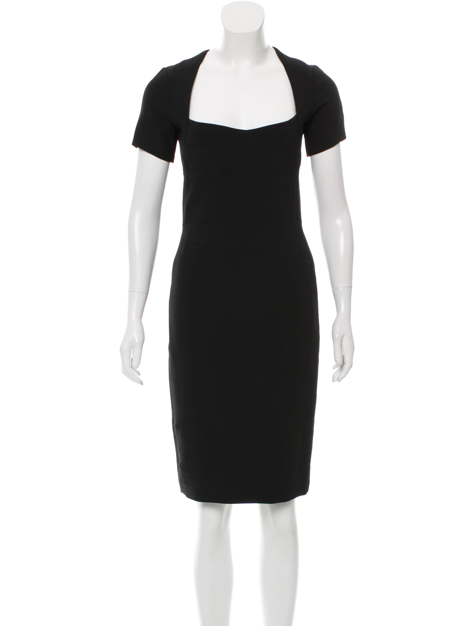 Narciso Rodriguez Short Sleeve Knee-Length Dress