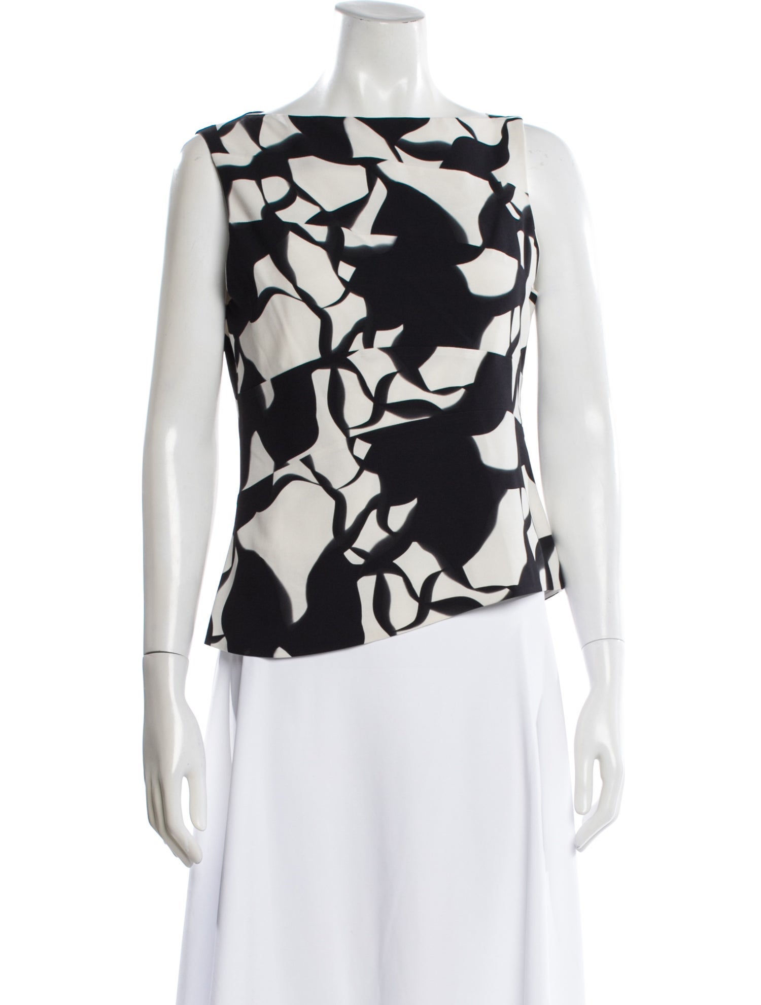 Narciso Rodriguez Silk Patterned Top