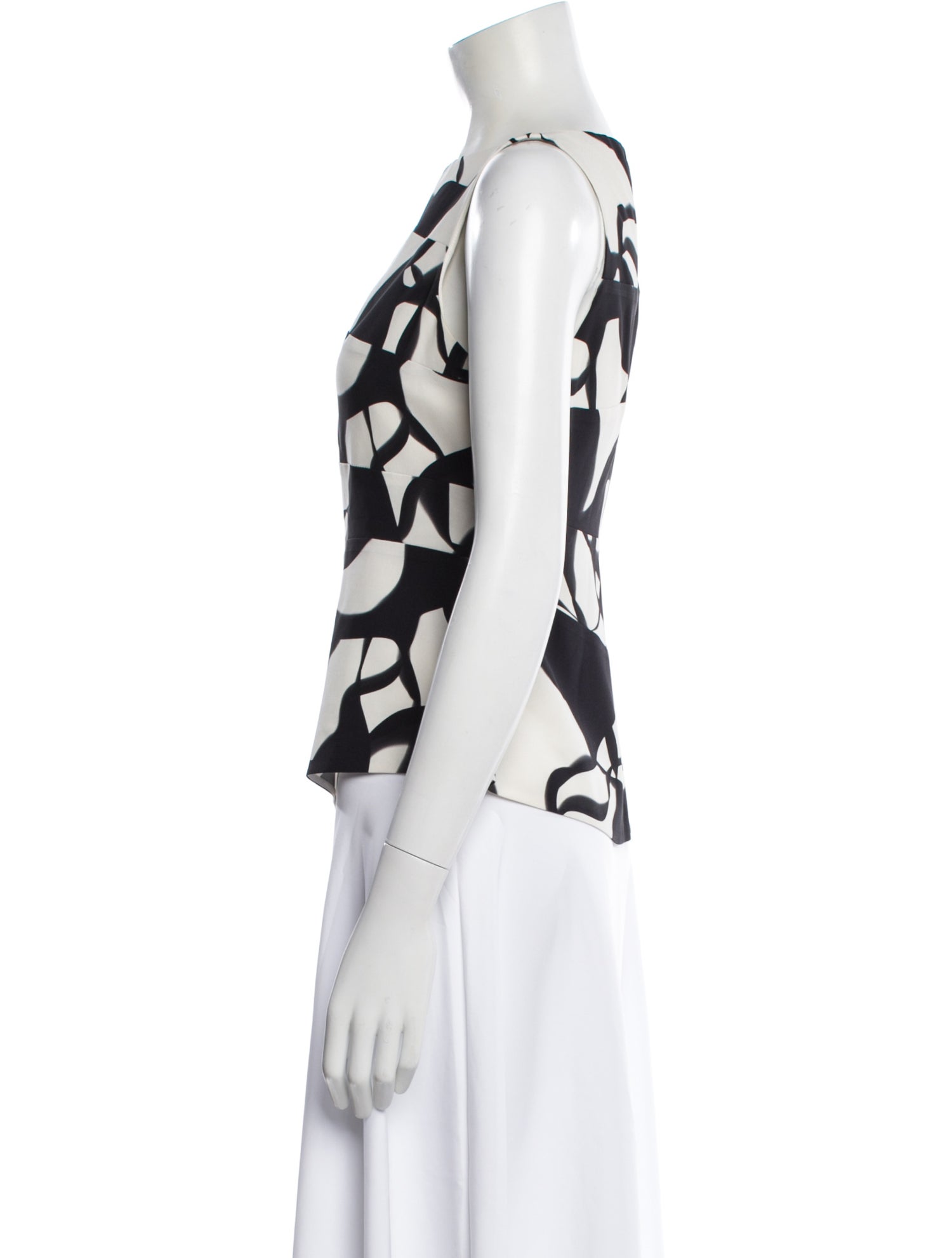 Narciso Rodriguez Silk Patterned Top