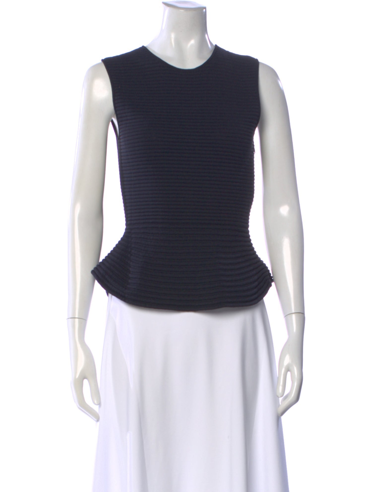Narciso Rodriguez Crew Neck Sleeveless Top